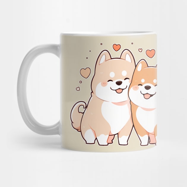 Valentine Dog Couple by Seraphine